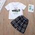 Summer boy short sleeve two-piece set